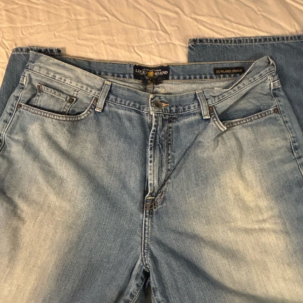Lucky‎ Brand Faded men’s blue jeans - Picture 7 of 9